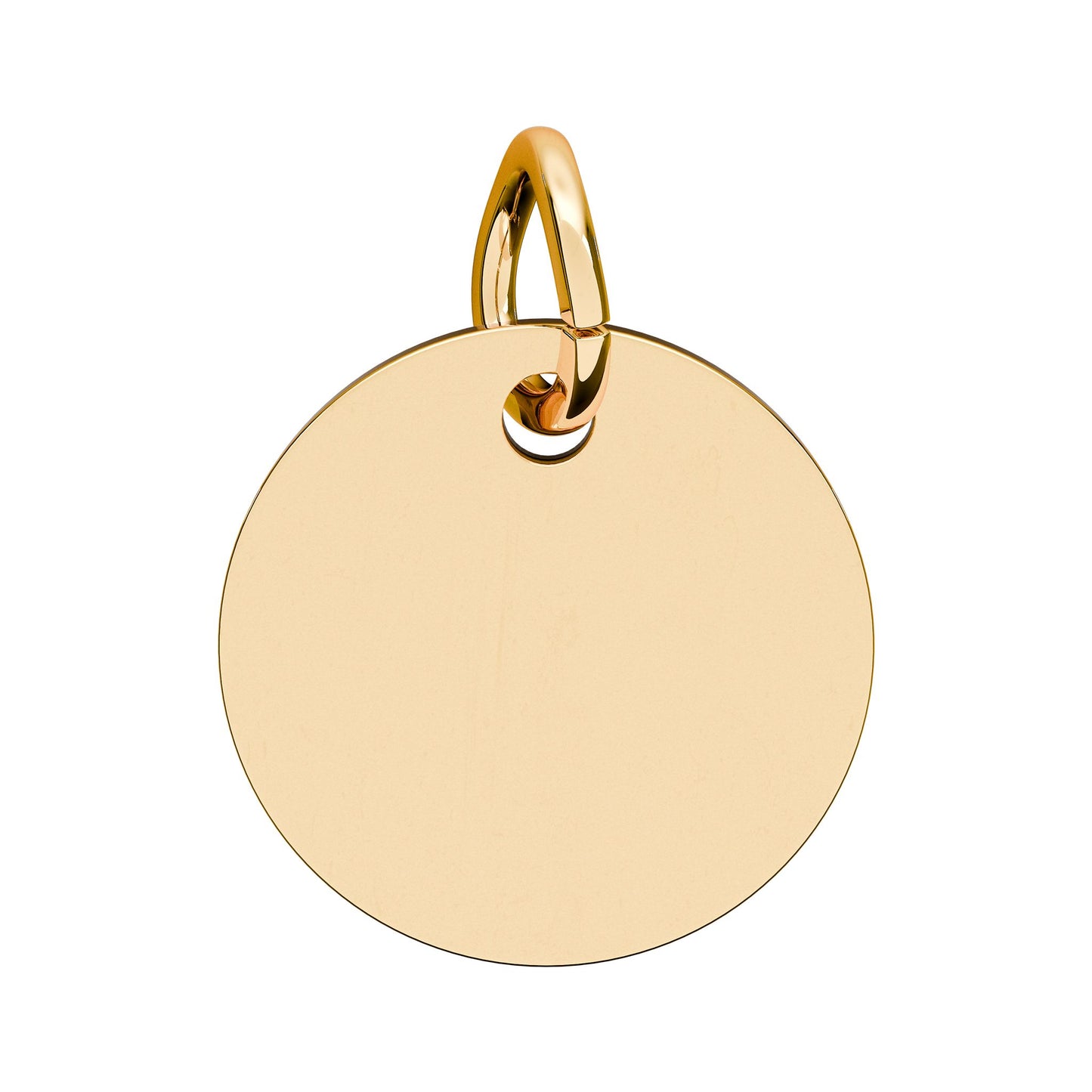 Engravable Birthstone Circle Charm — Personalized Jewelry Gift