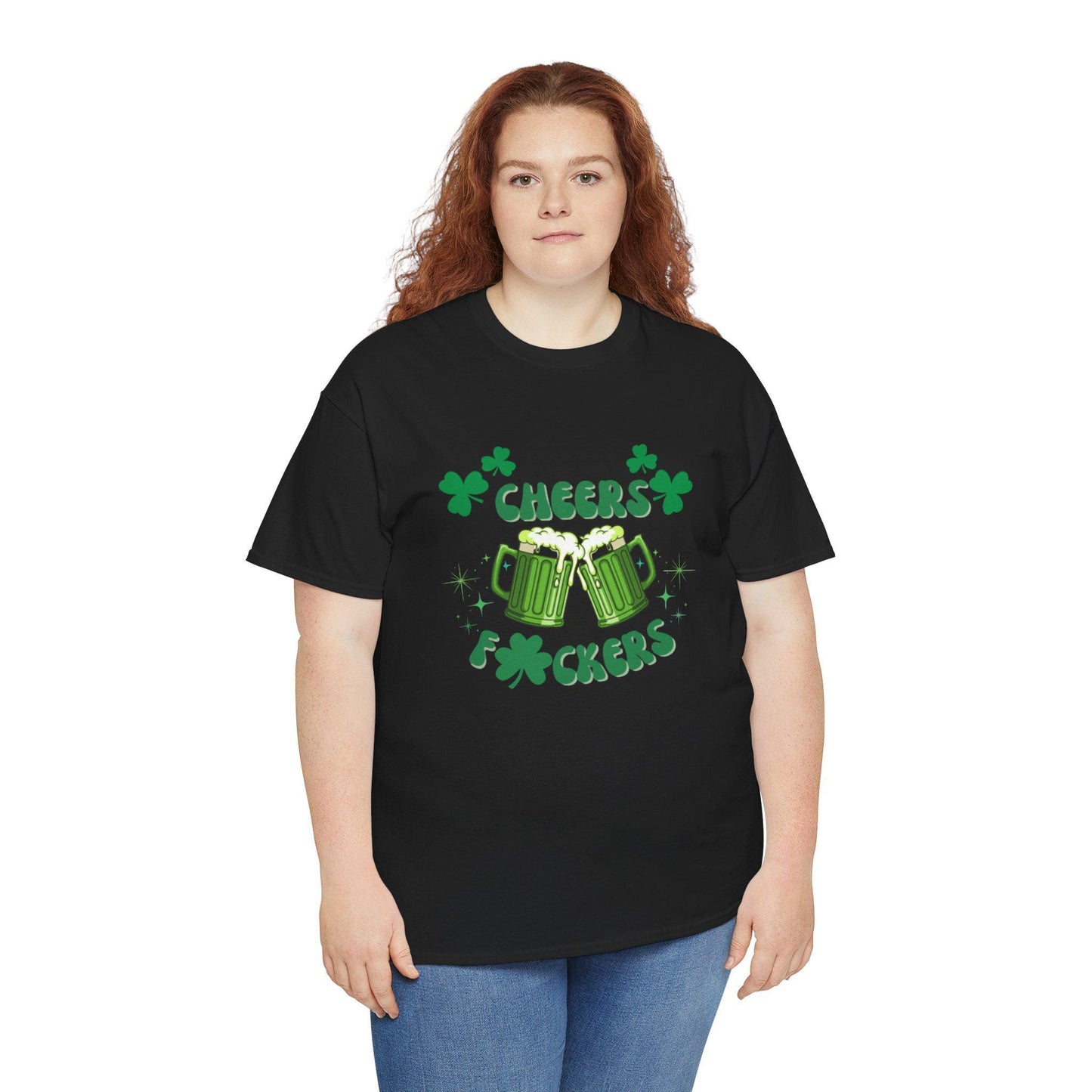 Cheers F*ckers Tee | Green Beer St. Patrick's Day Shamrock Party Shirt