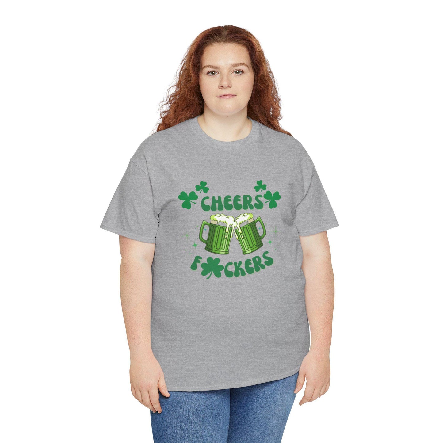 Cheers F*ckers Tee | Green Beer St. Patrick's Day Shamrock Party Shirt