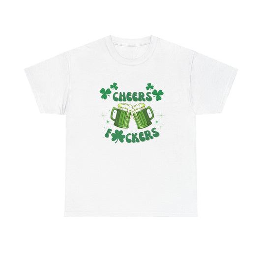 Cheers F*ckers Tee | Green Beer St. Patrick's Day Shamrock Party Shirt
