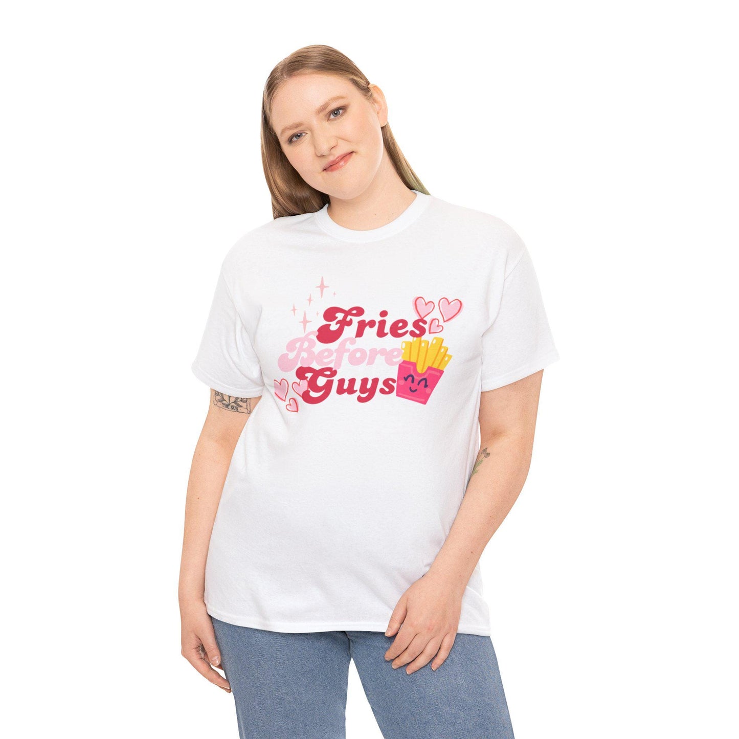 Fries Before Guys T-Shirt | Foodie Graphic Tee