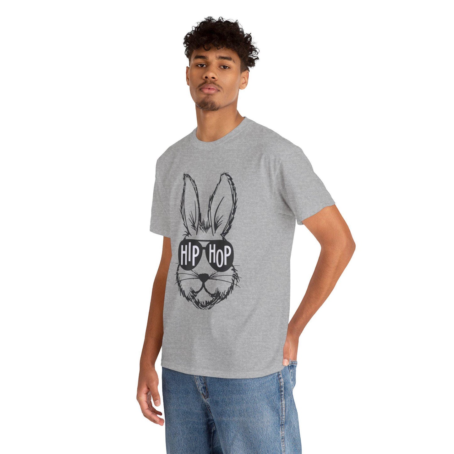 Hip Hop Rabbit Tee | Funny Bunny Sunglasses Graphic T-Shirt