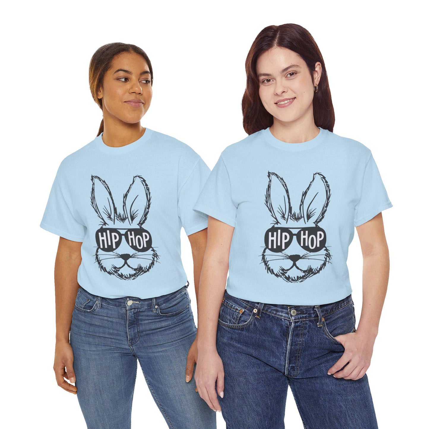Hip Hop Rabbit Tee | Funny Bunny Sunglasses Graphic T-Shirt