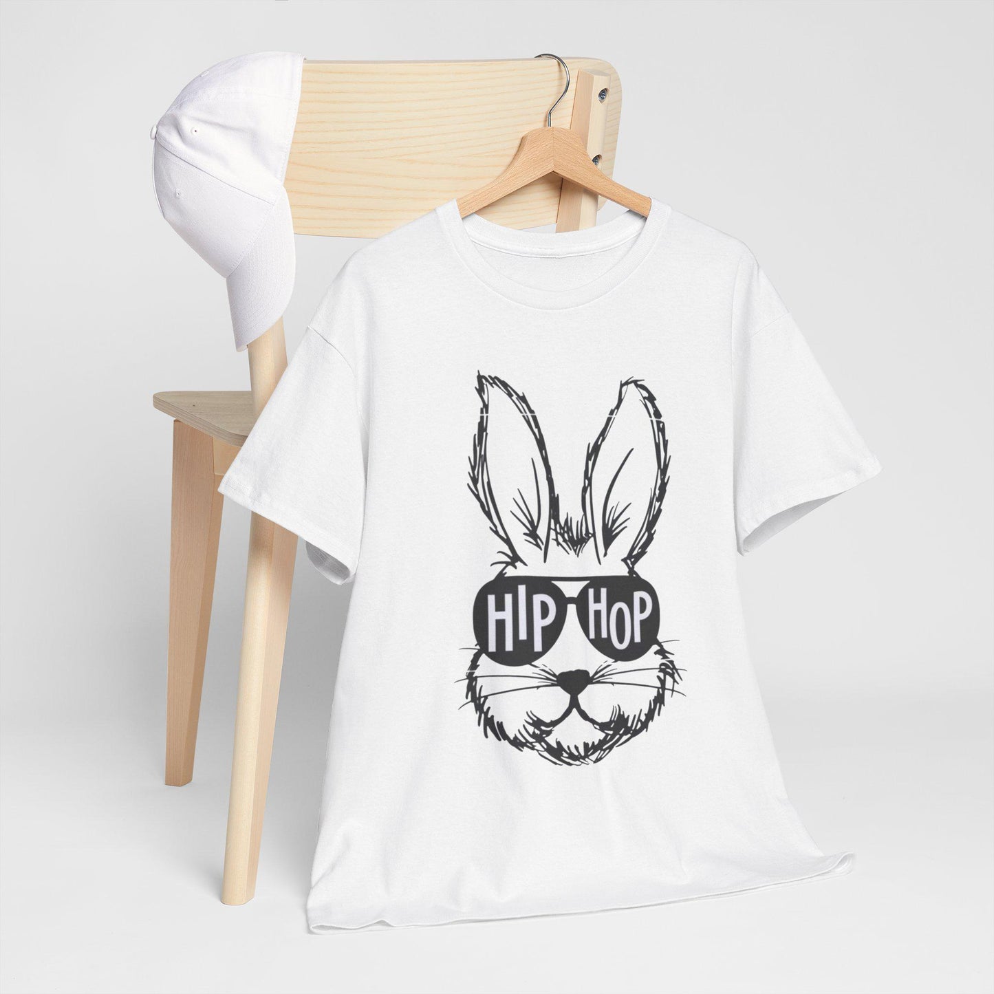 Hip Hop Rabbit Tee | Funny Bunny Sunglasses Graphic T-Shirt