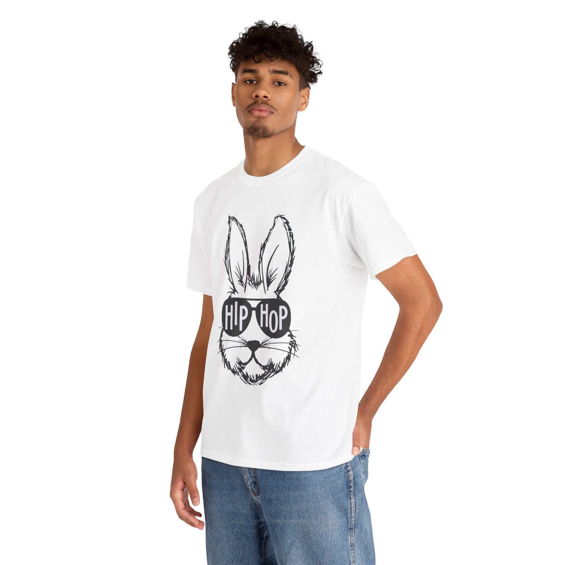 Hip Hop Rabbit Tee | Funny Bunny Sunglasses Graphic T-Shirt
