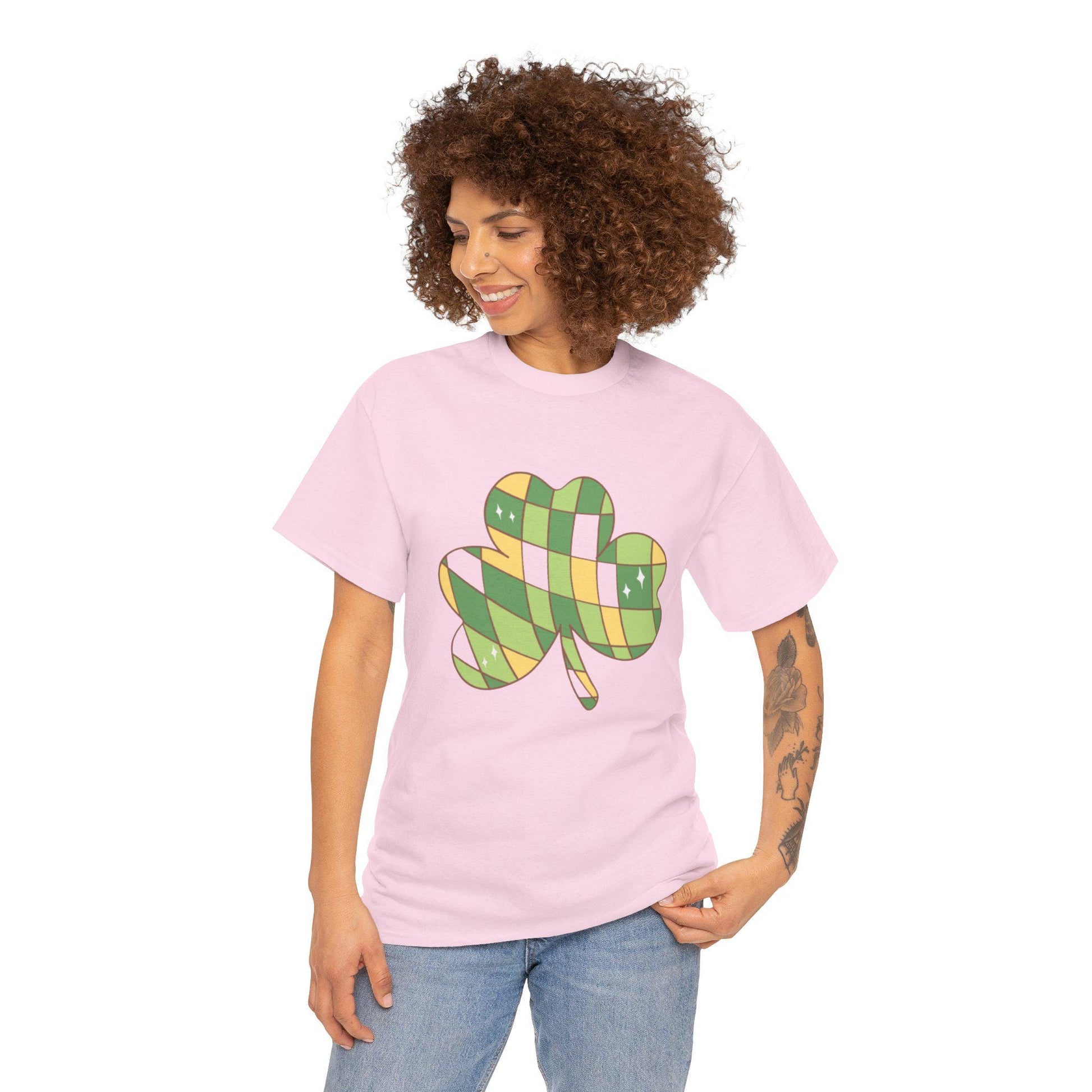 Plaid Shamrock T-Shirt | St. Patrick's Day Clover Tee
