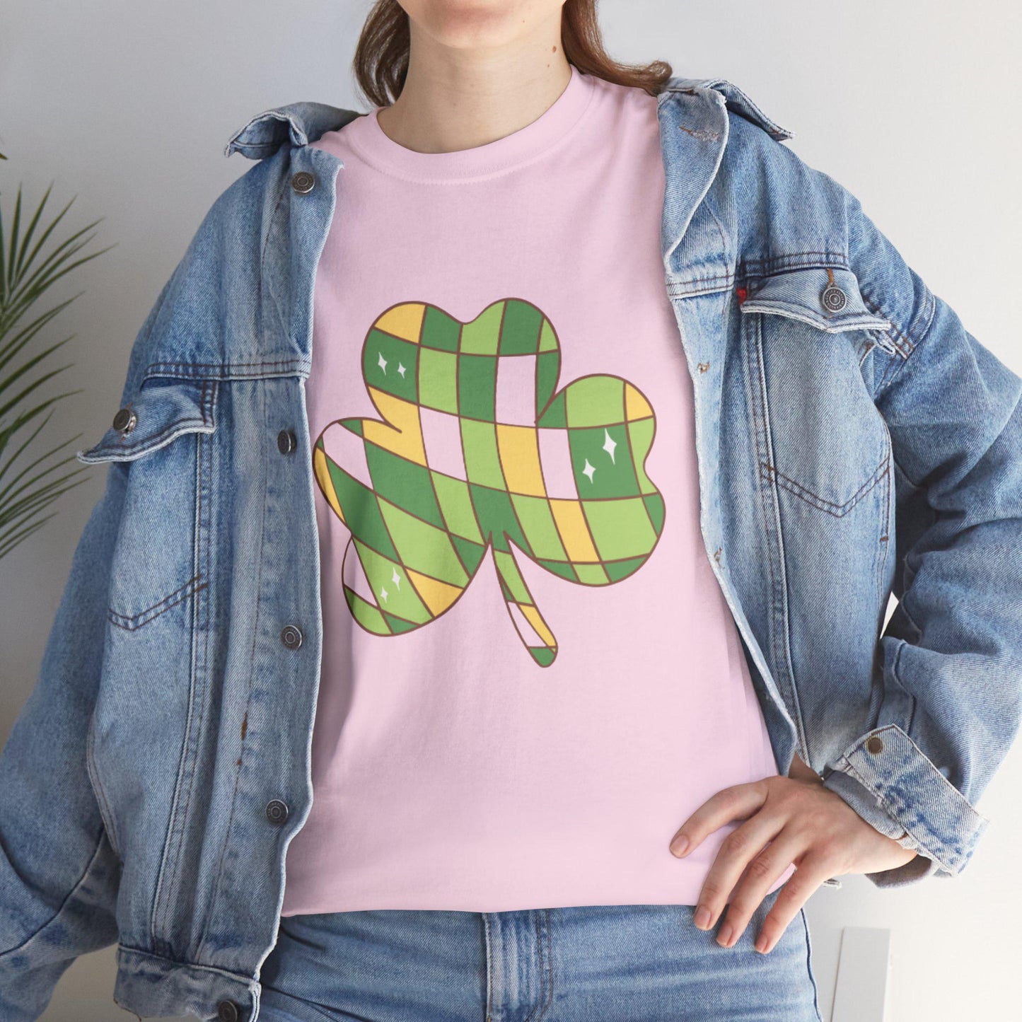 Plaid Shamrock T-Shirt | St. Patrick's Day Clover Tee