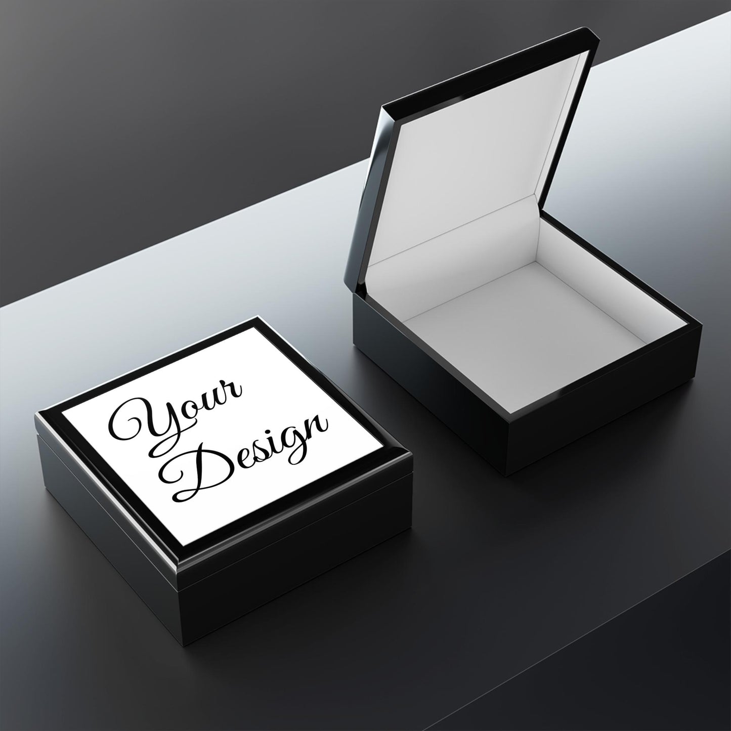 Script Monogram Jewelry Box, Custom Name Jewelry Box | Personalized Keepsake Box