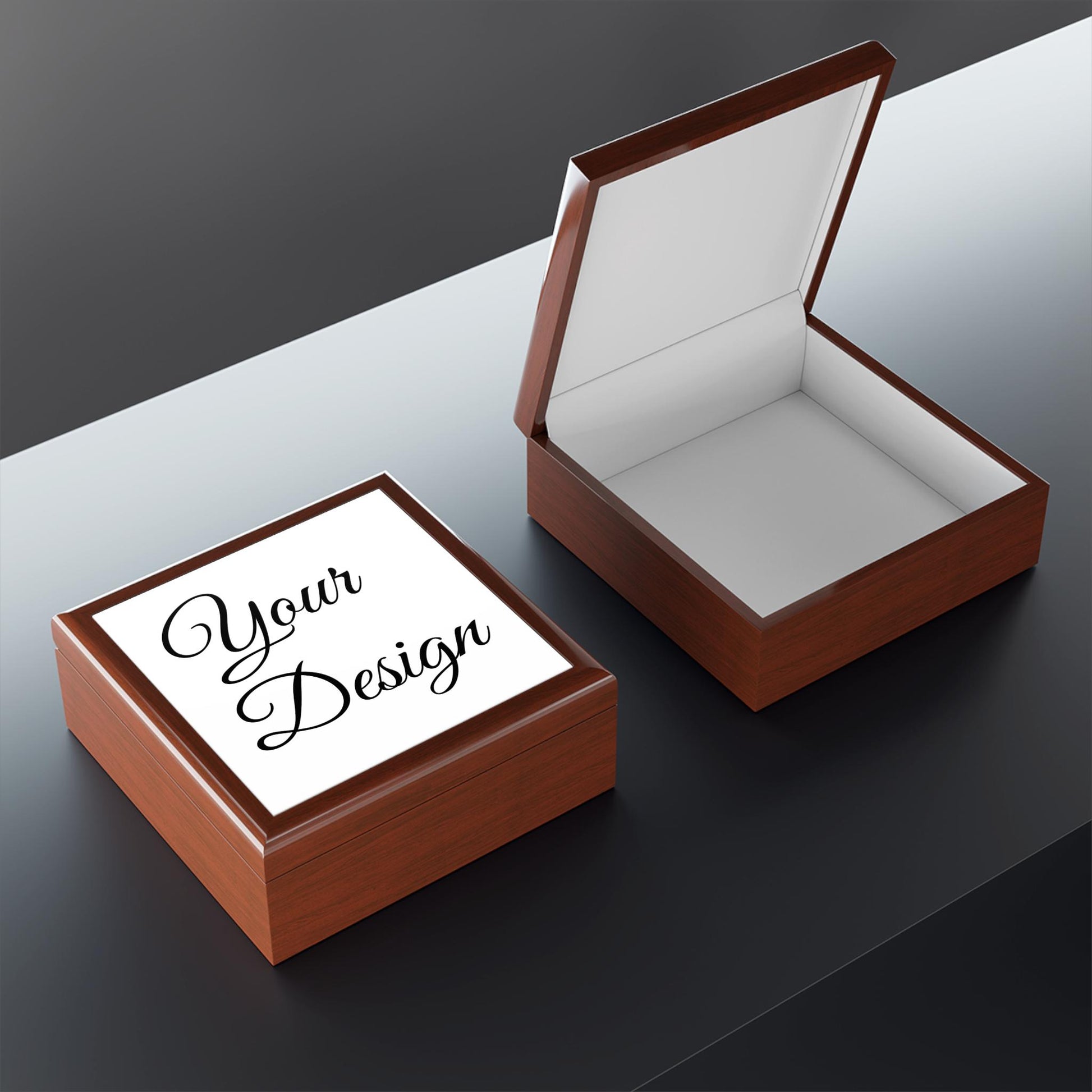 Script Monogram Jewelry Box, Custom Name Jewelry Box | Personalized Keepsake Box