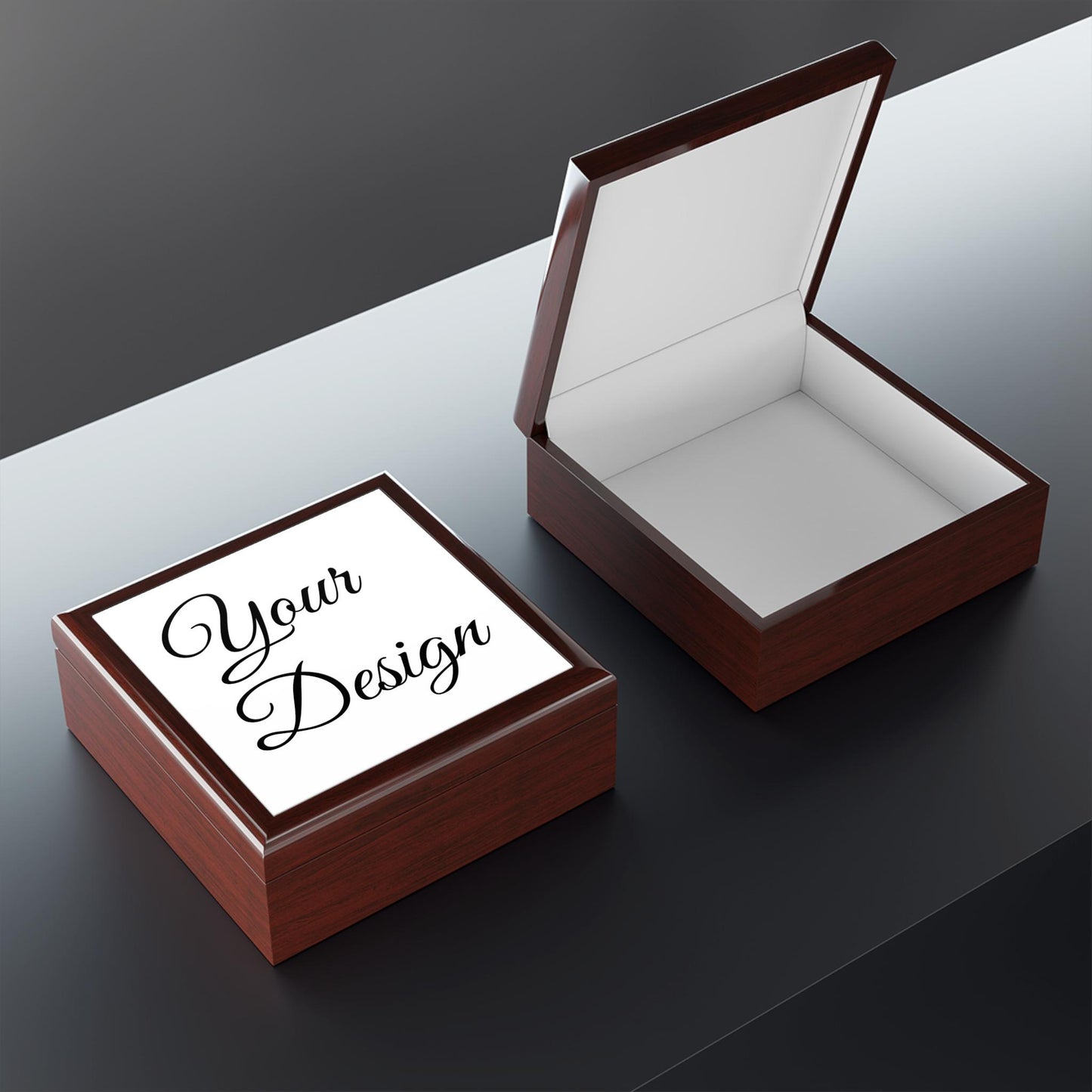 Script Monogram Jewelry Box, Custom Name Jewelry Box | Personalized Keepsake Box