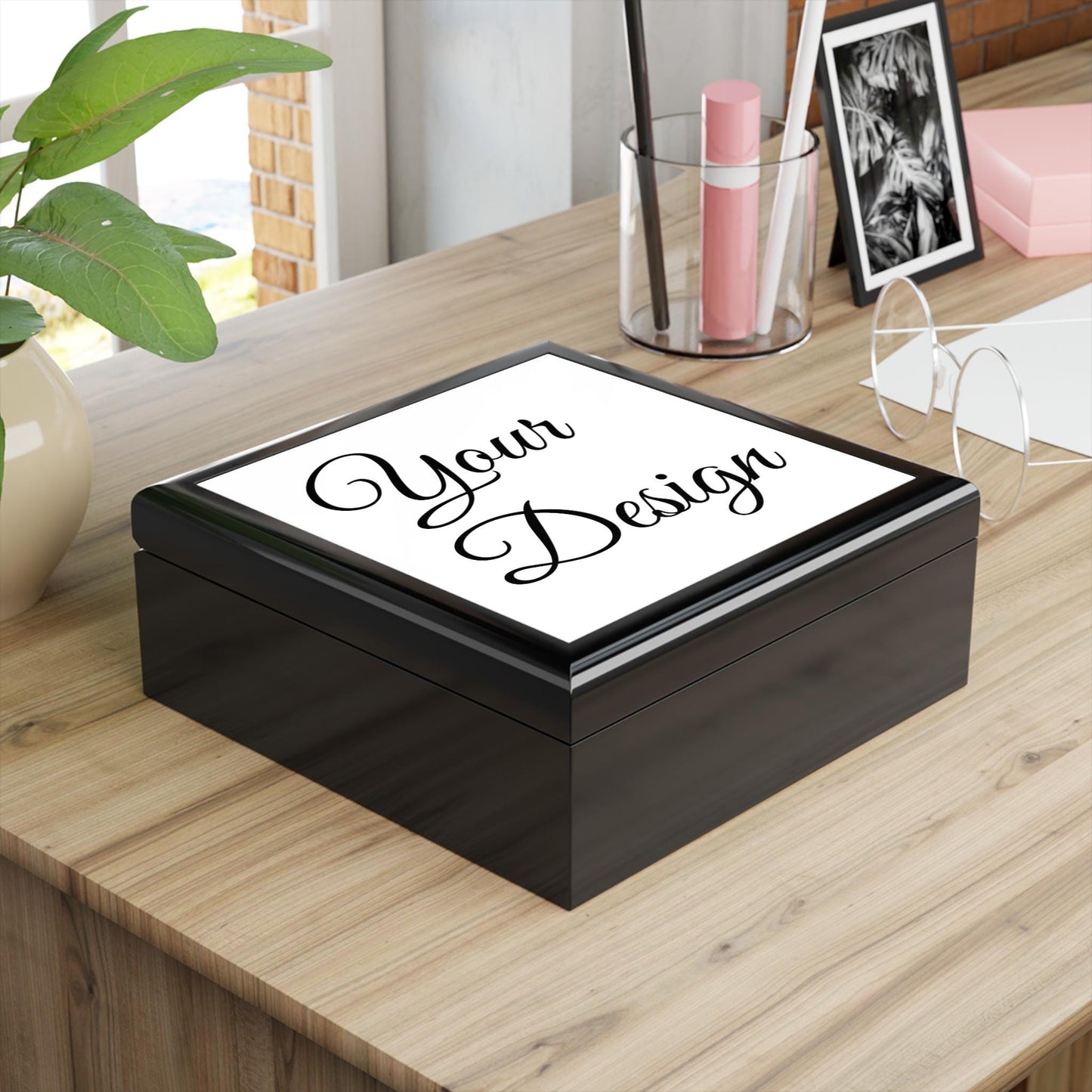Script Monogram Jewelry Box, Custom Name Jewelry Box | Personalized Keepsake Box