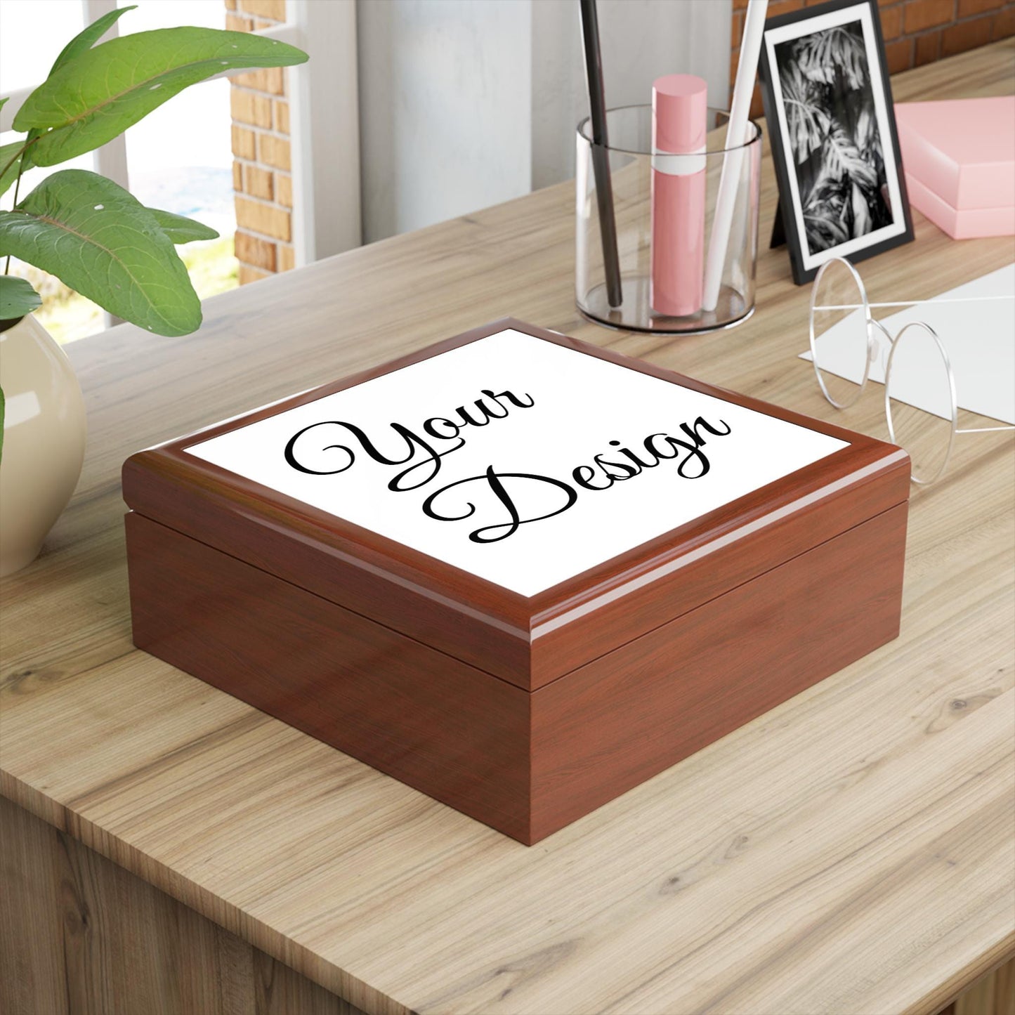 Script Monogram Jewelry Box, Custom Name Jewelry Box | Personalized Keepsake Box