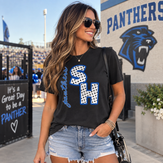 Spring Hill Panthers Polka Dot Spirit Shirt